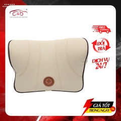 Gối Tựa Đầu Cao Su Non Bọc Da CIND G003 Màu Kem - Nhập Khẩu Chính Hãng