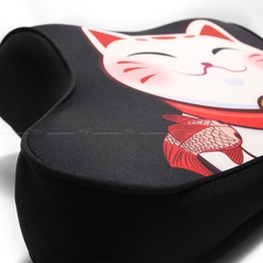 Gối Tựa Đầu Cao Su Non Hình Mèo Thần Tài CIND F-Noble 9901 Màu Đen - Nhập Khẩu Chính Hãng