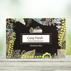 Hộp Thơm Khử Mùi Ẩm Mốc Trong Phòng, Ô Tô Hương Trà Xanh AIR-Q Cosy Fresh 160g - Nhập Khẩu Chính Hãng