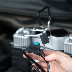 Máy Bơm Lốp Ô Tô 2 Xi-lanh 12V Công Suất Lớn Mạnh Mẽ Bơm Hơi Đa Năng HS-978A - Nhập Khẩu Chính Hãng