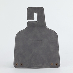 Móc Treo Đa Năng Có Hộc Đựng Ly Trên Ô Tô CIND BO-L021 Bằng Kim Loại Bọc Da Lộn Màu Xám Sang Trọng Cho Nội Thất Xe - Nhập Khẩu Chính Hãng