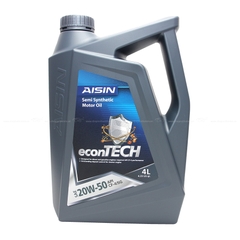 Nhớt Động Cơ AISIN ECSF2054P 20W-50 CF4 / SG Econtech+ Semi Synthetic 4L - Nhập Khẩu Chính Hãng