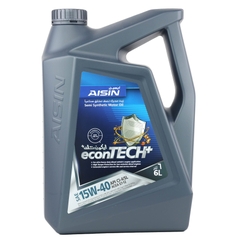 Nhớt Động Cơ AISIN ECSI1546P 15W-40 CI4 / SL Econtech+ Semi Synthetic 6L - Nhập Khẩu Chính Hãng