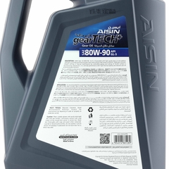 Nhớt Hộp Số Thường AISIN GSL58094P 80W-90 GL-5 Geartech+ 4L - Nhập Khẩu Chính Hãng