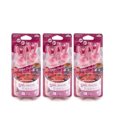 Combo 2 Sáp Thơm ghim Máy Lạnh CARMATE Sai Angel Rabbit Air 2P DSG121 Pink Berry 8g - Nhập Khẩu Chính Hãng