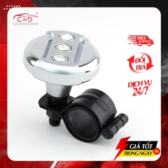 Tay Quay Trợ Lực Vô Lăng Ô Tô CIND Đính Kim Cương JM-7606PS Màu Bạc - Nhập Khẩu Chính Hãng
