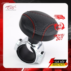 Tay Quay Trợ Lực Vô Lăng Ô Tô CIND JM-7613BR Màu Đen Chỉ Đỏ - Nhập Khẩu Chính Hãng