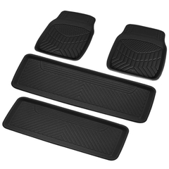 Thảm lót sàn ô tô chống trượt 3D 2389- 2335 size M- 2335 size L màu đen 7 chỗ - Nhập Khẩu Chính Hãng