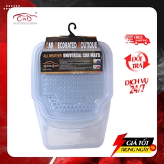 Thảm lót sàn ô tô nhựa trong Y30 màu trắng 4 chỗ - Nhập Khẩu Chính Hãng