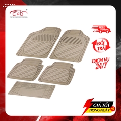 Bộ Thảm Lót Sàn Ô Tô PACKY PODA 6255 Màu Kem 4 Chỗ - Nhập Khẩu Chính Hãng