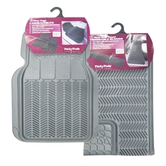 Bộ Thảm Lót Sàn Ô Tô PACKY PODA 6401-6407 Màu Xám 4 Chỗ - Nhập Khẩu Chính Hãng