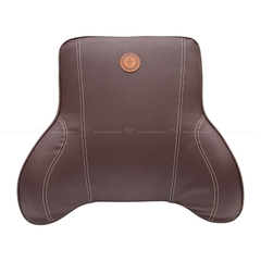 Tựa Lưng Ô Tô Cao Su Non Bọc Da CIND G003 Màu Café - Nhập Khẩu Chính Hãng