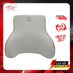 Tựa Lưng Ô Tô Cao Su Non Vải Nỉ CIND G002 Màu Xám - Nhập Khẩu Chính Hãng