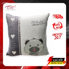 Tựa Lưng Kiểu B01 FOCUS Cobe Panda K-B01B Màu Xám - Nhập Khẩu Chính Hãng