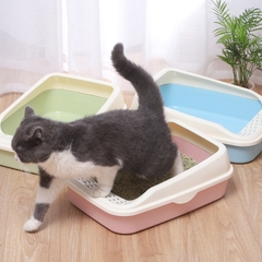 Khay vệ sinh cho mèo chữ nhật nắp dẻo chống vỡ không kèm xẻng