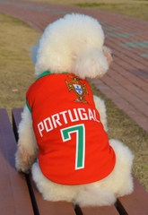 Áo cầu thủ bóng đá tuyển Bồ Đào Nha cho chó