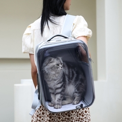 Balo vận chuyển chó mèo vuông trong suốt loại 1 https://petshopvinh.vn/