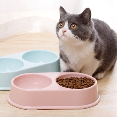 Bát nhựa đôi bầu dục cho chó mèo https://petshopvinh.vn/