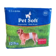 Bỉm chó đực Pet Soft bịch 12 miếng https://petshopvinh.vn/