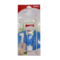 Bộ kem đánh răng cho chó kèm bàn chải Bioline https://petshopvinh.vn/