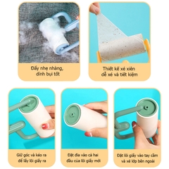 Cây lăn dính bụi, dính lông chó mèo