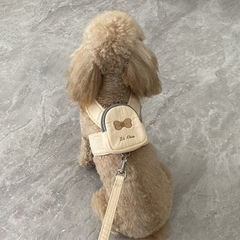 Dây dắt áo ngực có balo thêu hình nơ cho chó https://petshopvinh.vn/