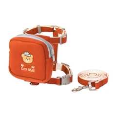 Dây dắt đai có balo gấu cute