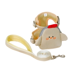 Dây dắt kiểu áo vest có balo gà cute