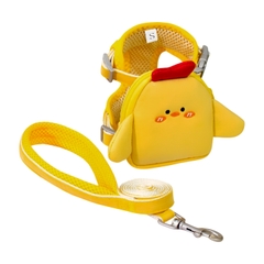 Dây dắt kiểu áo vest có balo gà cute