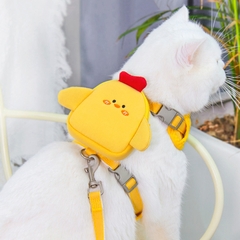 Dây dắt kiểu áo vest có balo gà cute
