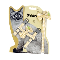 Dây dắt mèo yếm nơ caro cao cấp https://petshopvinh.vn/