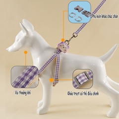 Dây yếm kẻ sọc mặt mèo cho chó dưới 3.5kg https://petshopvinh.vn/