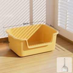 Khay vệ sinh mèo thành cao cửa hở https://petshopvinh.vn/