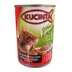 Pate Kucinta lon 400g Mackerel with Chicken vị cá thu và gà cho mèo