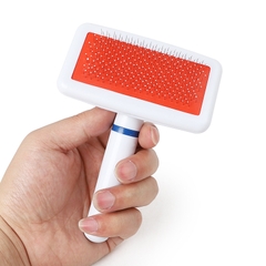Lược chải lông cán trắng đầu mềm chống xước da