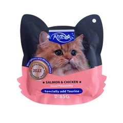Pate Amna cho mèo vị Cá hồi và gà túi 85g