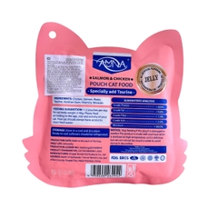 Pate Amna cho mèo vị Cá hồi và gà túi 85g