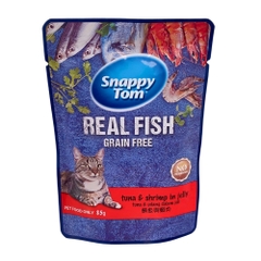 Pate gói 85g Snappy Tom tuna and shrimp in jelly vị cá ngừ và tôm cho mèo https://petshopvinh.vn/;