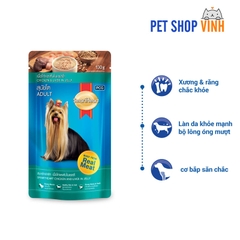 Pate gói cho chó trưởng thành SmartHeart Chicken & Liver Flavor In Jelly Adult 130g