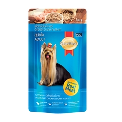 Pate gói cho chó trưởng thành SmartHeart Chicken Flavor Chunk in Gravy 130g