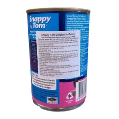Pate lon 400g Snappy Tom Chicken in Gravy vị thịt gà trong thạch cho mèo