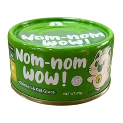 Pate lon WOW 85g cho mèo vị thịt gà và  cỏ mèo https://petshopvinh.vn/