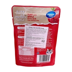 Pate Snappy Tom Gourmers gói 70g Tuna with Apple vị cá ngừ và táo cho mèo https://petshopvinh.vn/;