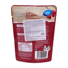 Pate Snappy Tom Gourmers gói 70g Tuna with Goji Berry vị cá ngừ và kỷ tử cho mèo https://petshopvinh.vn/;