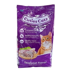 Thức ăn Cuties Catz Seafood vị hải sản cho mèo trưởng thành
