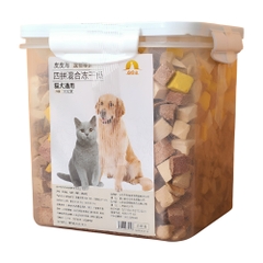 Thức ăn sấy hỗn hợp thịt gà, lòng đỏ trứng, gan cho mèo hộp 460g