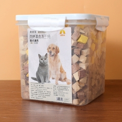 Thức ăn sấy hỗn hợp thịt gà, lòng đỏ trứng, gan cho mèo hộp 460g