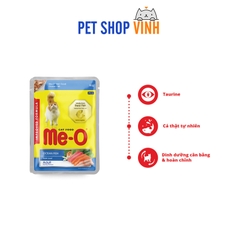 Thức ăn ướt Me-O vị cá biển nấu đông dành cho mèo trưởng thành, Me-O Wet Food Ocean Fish In Jelly Adult 80g