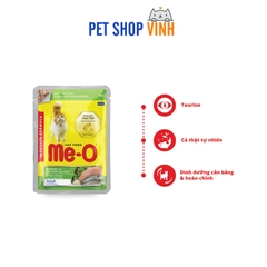 Thức ăn ướt Me-O vị cá mòi và gà, gạo dành cho mèo trưởng thành, Me-O Wet Food Sardine with Chicken Rice Adult 80g