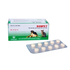 Thuốc tẩy giun Sanpet cho chó mèo